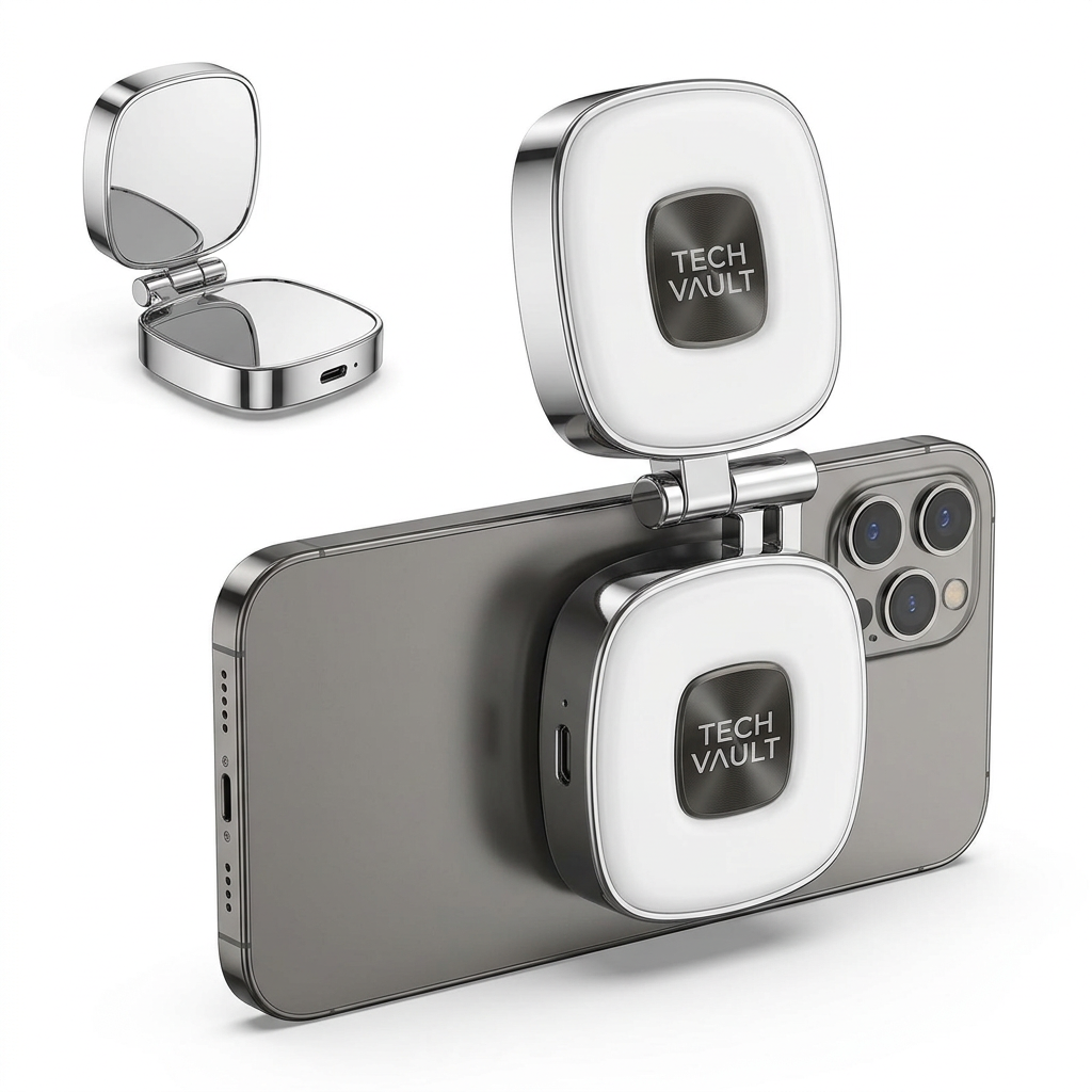 White-background image based on your original TECH VAULT product photo
